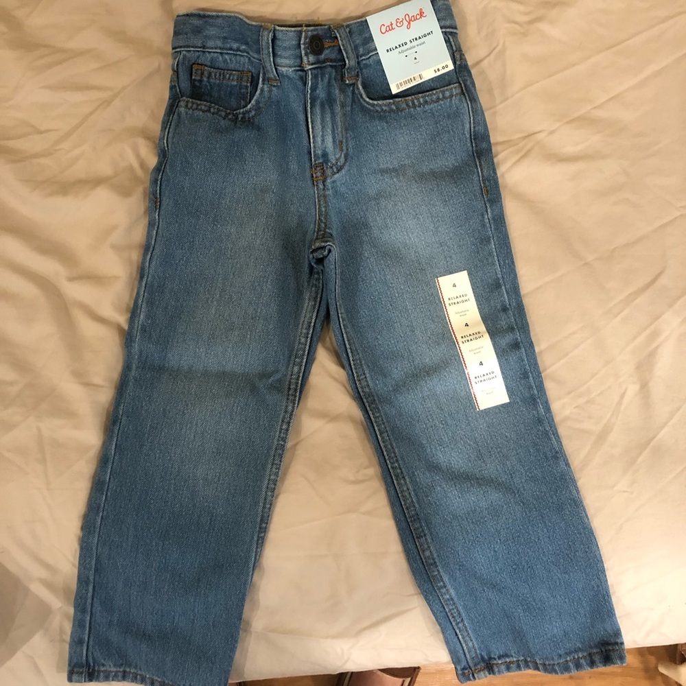 NWT Cat & Jack Boys Jeans Size 4